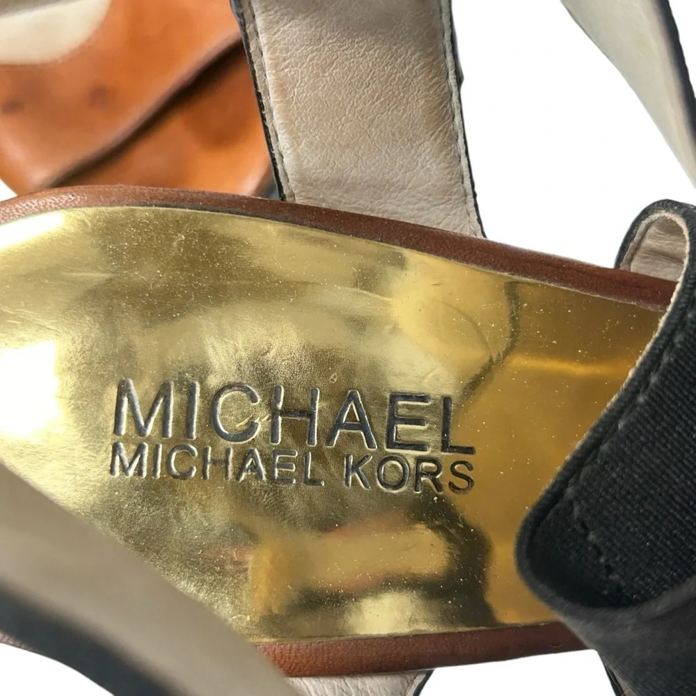 Michael Kors Women's Sexy Black and Brown Heels